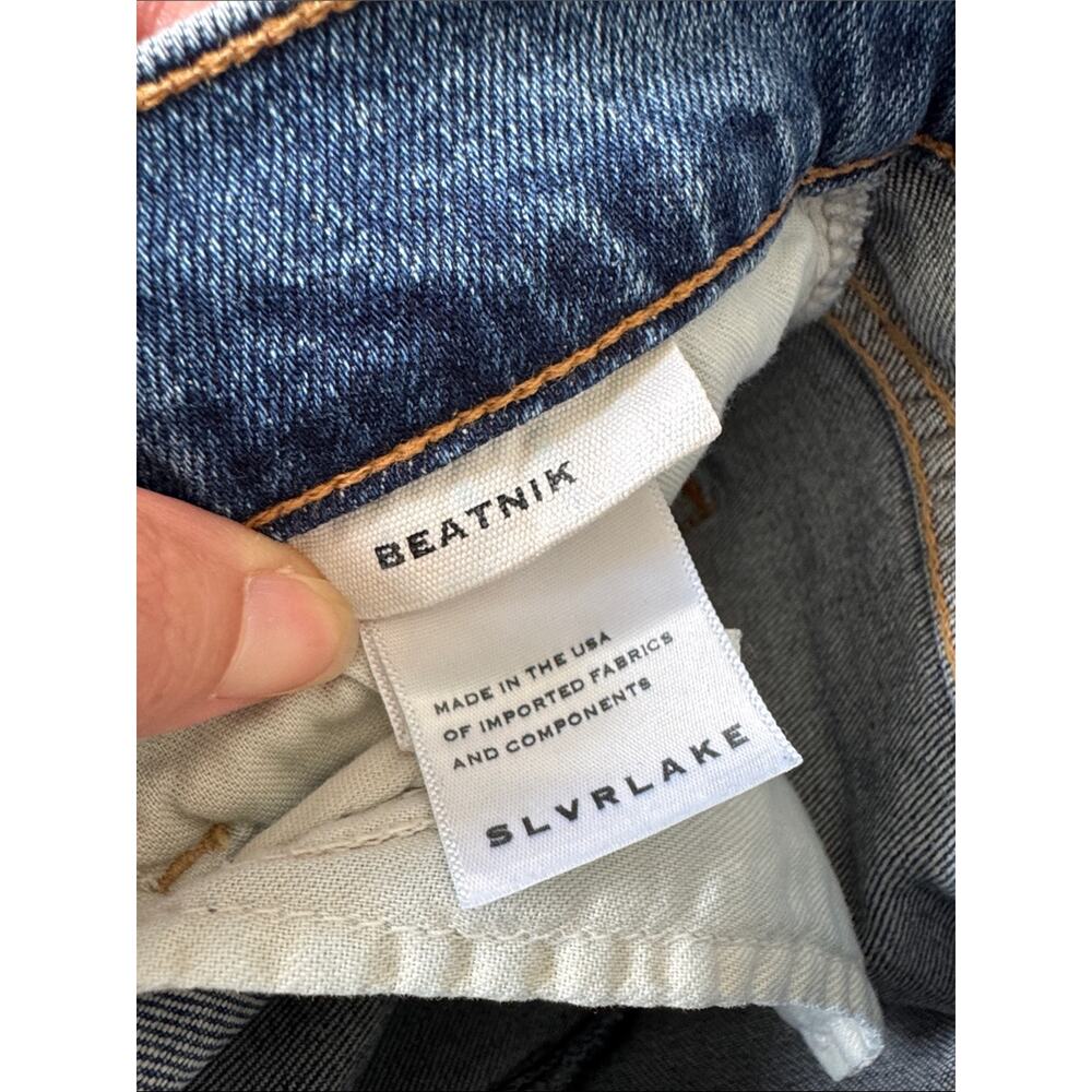 SLVRLAKE Beatnik High Rise Straight Jeans Medium Wash Size 26 Minimalist - Picture 6 of 8